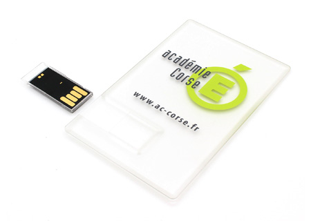 Cle USB Carte Affaire Transparente